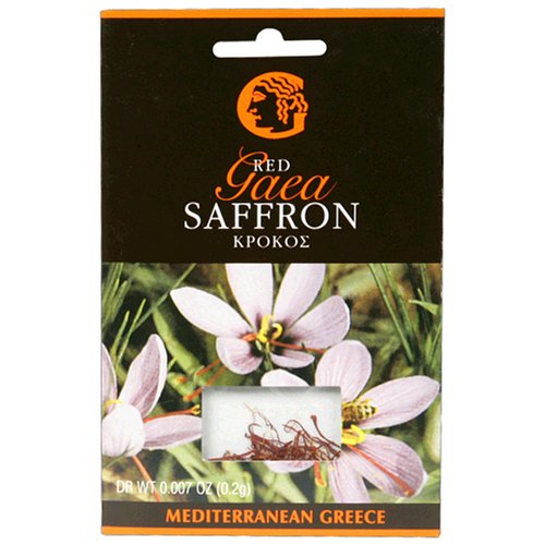 Gaea Red Saffron, 0.007-Ounce Packets (Pack of 12)