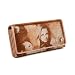 Portemonnaie en cuir femme brun, Anthoni Crown