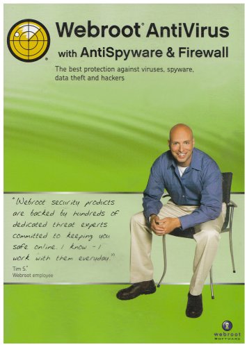 Webroot AntiVirus with AntiSpyware & Firewall (PC)