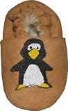 Tibet PLATEAU soft sole infant leather baby shoes with FLEECE penguin