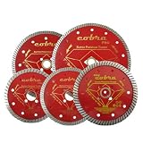 Buy 4.5 Cobra-pro Diamond Turbo Blade - Granite Marble Concrete , 5 8-20mm-7 8 Arbor by marblegranitetools.com