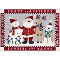 Santa and Friends Rug - Holiday (Rectangle)