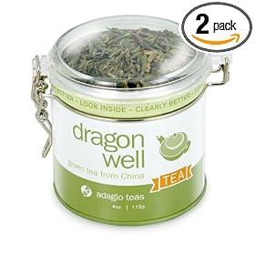 Adagio Teas Dragon Well, 4-Ounce Tins (Pack of 2)