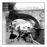 Poster / Kunstdruck Rockn Roll sur les Quais de Paris in der Größe (BxH): 30 x 30 cm von P. Almasy