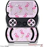 PSPgo Skin and Screen Protector Kit - Flamingos on Pink fits Sony PSP go