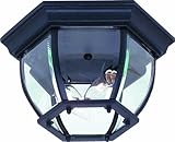 Artcraft Lighting AC8096RU Classico Outdoor Hexagonal Ceiling Mount, Rust