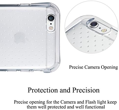 iPhone 6 Case,Cyberways Super Non-Slip Wavelet Point Transparent TPU Case[Ultra Thin Slim Premium Transparent Lightweight](Transpatent)