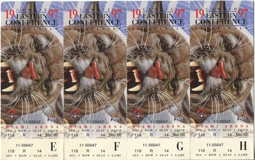 1997 Florida Panthers Semi Finals Tickets