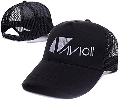 DEBANG Avicii Logo Adjustable Embroidery Leisure Mesh Hat Unisex Casual Baseball Mesh Cap