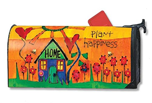 MailWraps Plant Happiness Mailbox Cover #01121