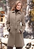 Grommet-Waist Wool Coat