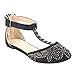 Forever Bella-54 Women's T-Strap Flats Buckle Closure Sandals