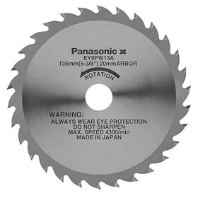 Panasonic EY9PW13A 5-3/8-Inch 30 Tooth ATB Saw Blade with 20-Millimeter Arbor