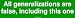 All generalizations are false, including this one Bumper Sticker