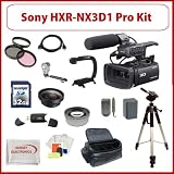Sony HXR-NX3D1 NXCAM 3D Compact Camcorder w/ SSE Professional Accessory Kit Including: Wide Angle Lens, Telephoto Lens, 32GB SDHC Card, Pro Carrying Case, Pro Tripo, Extra Battery, External Charger, Video Light and much much More!
