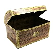Beistle 50354 Treasure Chest Box, 8-Inch by 5-1/2-Inch
