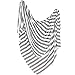 Large Premium Knit Baby Swaddle Receiving Blanket Black and White 