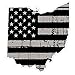 Ohio State (N36) Distressed Flag Vinyl Decal Sticker Car/Truck Laptop/Netbook Window