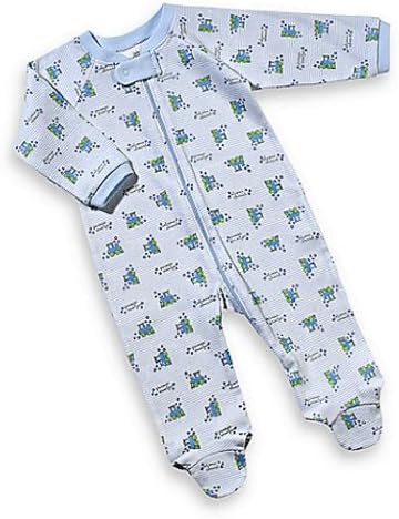 Little Tots Footie, Blue Buddy - Size: Preemie