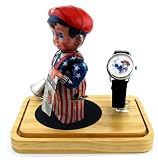 Fossil #LE9490 Limited Edition News Boy Watch and Toy in Collectable Tin Can Display