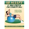 Ab Sculpt and Yoga Stretch for Stability Fitness Ball by 