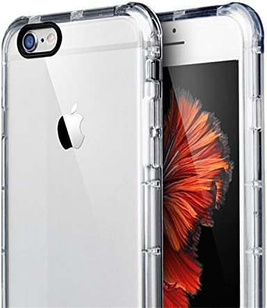 iPhone 6s Case,VAZON® Silicone Shockproof Tough Armor TPU Protective Bumper Clear Case Cover for iPhone 6S/6 - Transparent