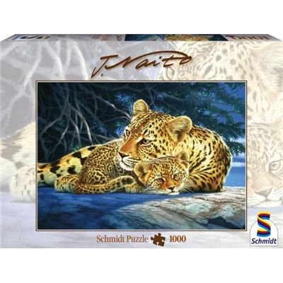 Schmidt Spiele 58504 - Joh Naito, Leoparden, 1000 Teile Puzzle Preisvergleich