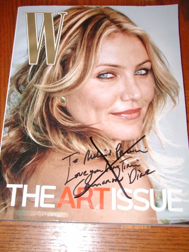 W Magazine Back Issue November 2007 Cameron Diaz Cover The Art Issue