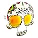 Sunstaches Day of the Dead Sugar Skull, Instant Costume, Party Favors, UV400