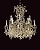 2-447-12-19 Savoy House Lighting Maria Antonieta Bronze and Crystal Chandelier Light