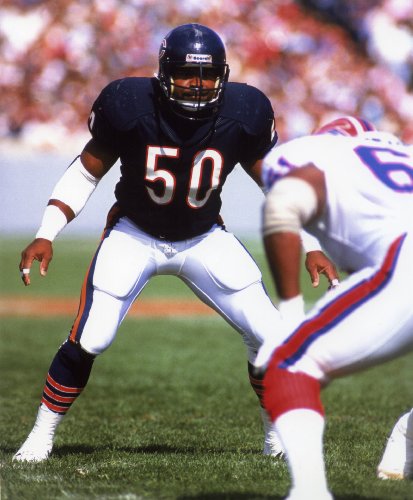 MIKE SINGLETARY CHICAGO BEARS 8X10 SPORTS ACTION PHOTO (G)