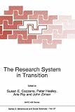 The Research System in Transition: Proceedings (NATO Science Series D)