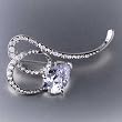 Swarovski Crystal Ribbon Brooches