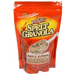 VitaSpelt Spelt Maple Almond Granola, 12-Ounce Bags (Pack of 6)