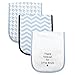 Luvable Friends Unisex Baby Cotton Burp Cloths with Fiber Filling, Boy Thank Heaven, One Size