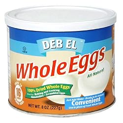 Deb-El Powdered Whole Eggs, 8-Ounce Containers (Pack of 6)