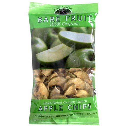 Bare Fruit Organic Dried Granny Smith Apple Chips, 2.6-Ounce Pouches (Pack of 24)