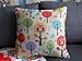 Cotton Linen Square Decorative Throw Pillow Case Cushion Cover Owls with Trees 18