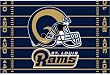 St. Louis Rams Tufted Floor Rug - NFL Football Fan Shop Sports Team Merchandise