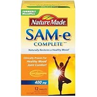 Nature Made SAM-e 400mg Double Strength, 12 Enteric Coated Tablets