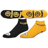 Steelers For Bare Feet Two-Pack Slipper Socks - Men's