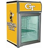 Georgia Tech Yellow Jackets Glass Door Refrigerator