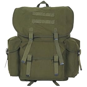 Canvas Nato Style Rucksack MEDIUM - Military Spec - Unisex - Olive