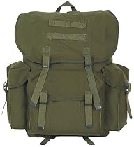 Canvas Nato Style Rucksack LARGE - Military Spec - Unisex - Olive