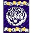 Louisiana State Tigers (LSU) NCAA Triple Woven Jacquard Throw (044 Series) (36x48")"