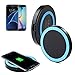 Perman Qi Wireless Power Charger Charging Pad for Galaxy S7, Galaxy S7 Edge, Galaxy S6, S6 Edge, S6 Edge Plus, Note 5 and All Qi-Enabled Devices Blue