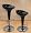 Set Of (2) Brand New Black Bombo Swivel Bar Stool Pub Barstool Image #1