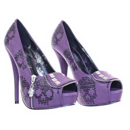 Iron Fist Ruff Rider Lila Neu Damen Hallo Heels Schuhe