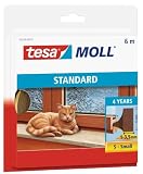 Tesa 05559-101-00 Tesa Moll langlebige Schaumstoff-Dichtung 6m, 9mm Farbe: braun