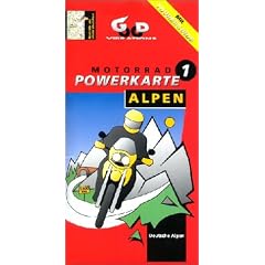 Motorrad Powerkarten Alpen, Tl.1, Deutsche Alpen